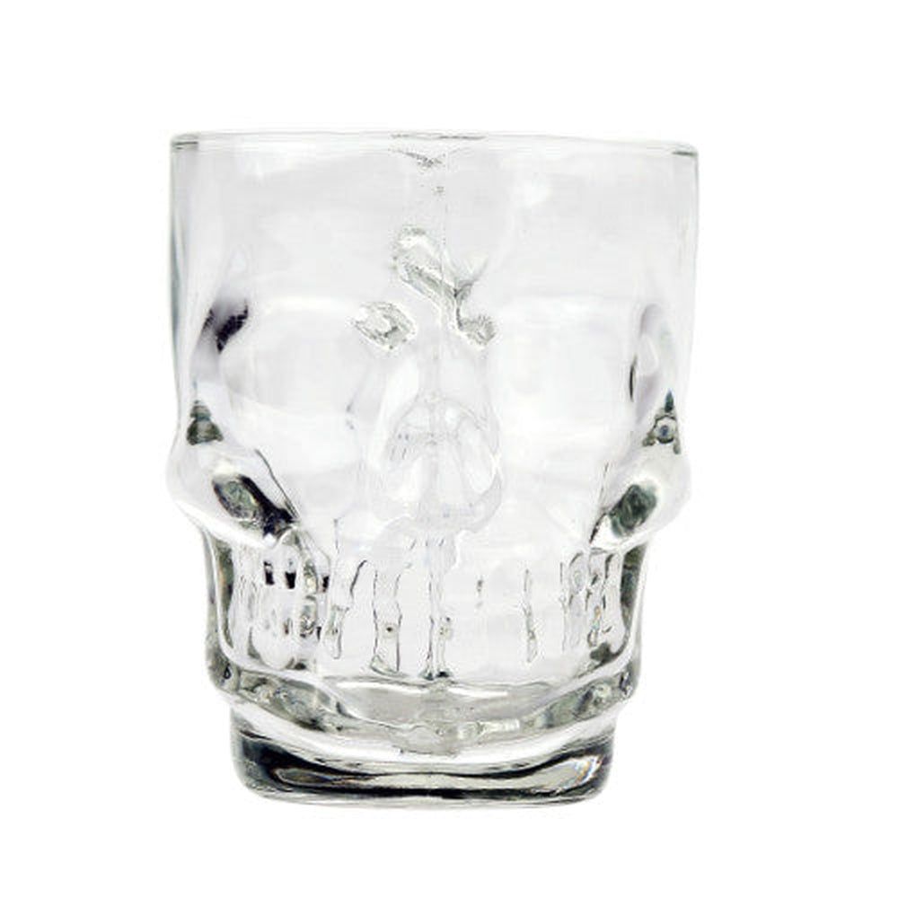 5.25&quot; Glass Mug - Skull, SKU PG-11740, UPC 700317045427