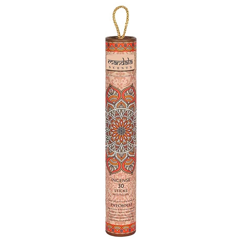 Mandala Incense Sticks with Holder - Patchouli (30 Sticks), SKU PG-14860-P, UPC 700317036043