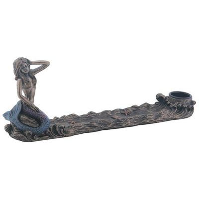 9.5&quot; Mermaid Stick Incense Burner, SKU PG-Y9000, UPC 700317050193