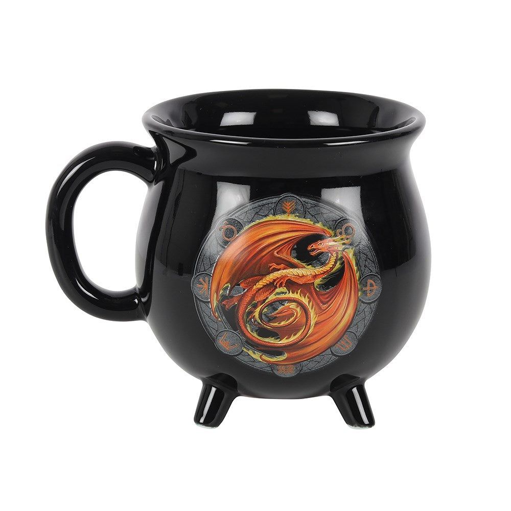 16 oz Anne Stokes Ceramic Color Changing Cauldron Mug - Beltane, SKU PG-15013, UPC 700317071167
