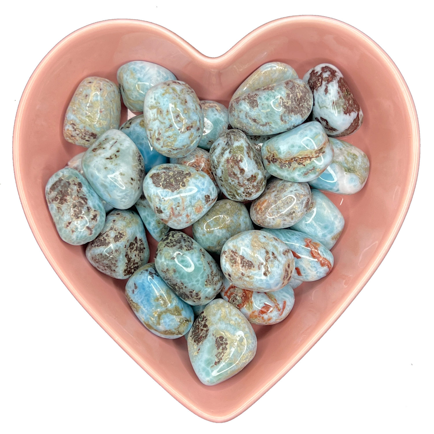 Larimar Tumbled Stone Natural Gemstone - One Stone, SKU TR-574, UPC 700317030096
