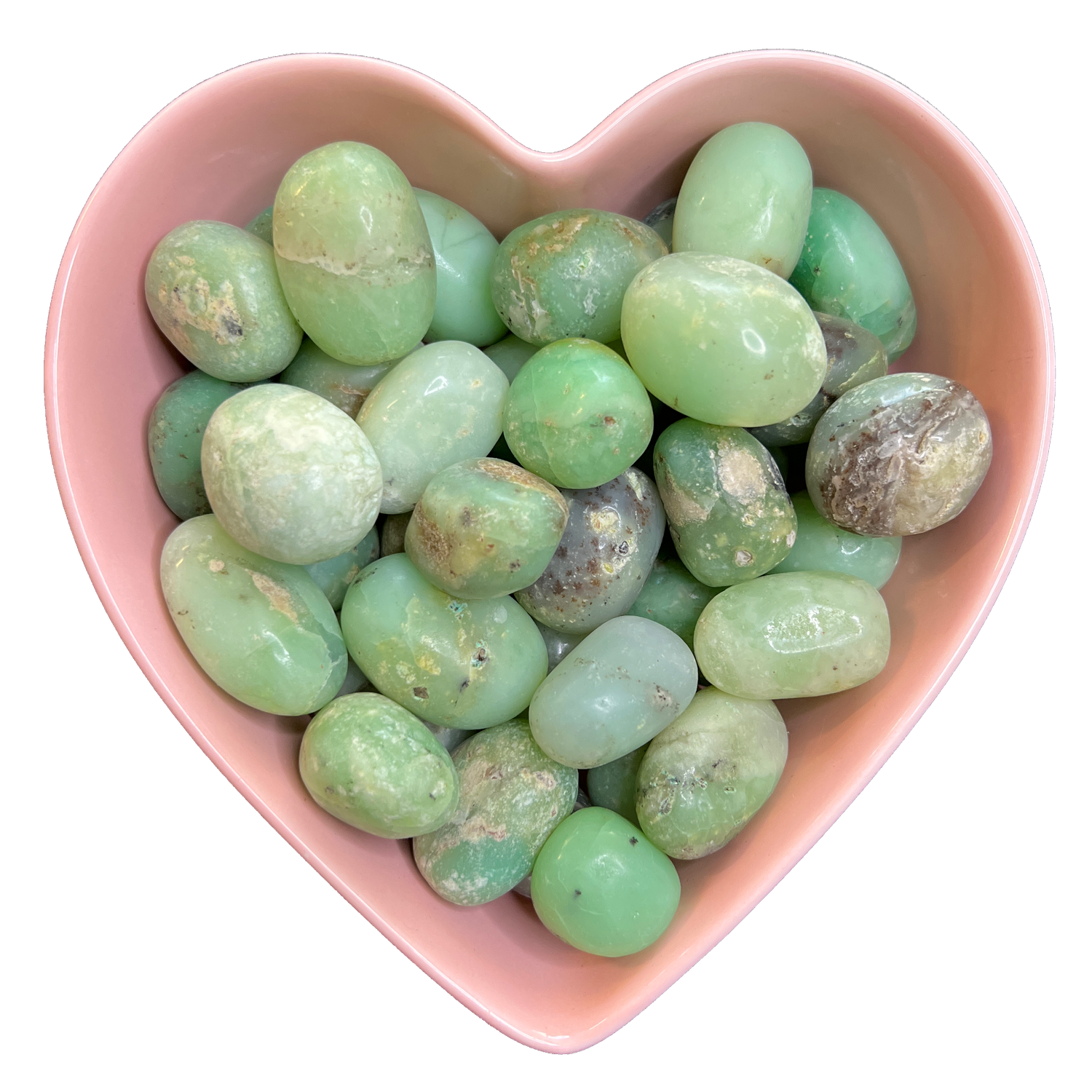 Green Chrysoprase Tumbled Stone Natural Gemstone - One Stone, SKU TR-8, UPC 700317015802