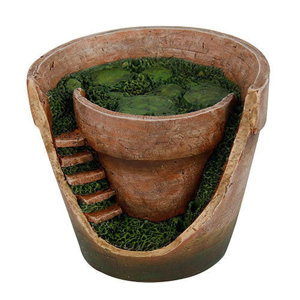 7.5&quot; Mini Fairy Garden Succulent Planter Pot, SKU PG-11999, UPC 700317023654