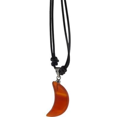 Gemstone Moon Necklace - Carnelian, SKU KH-98848, UPC 700317247715