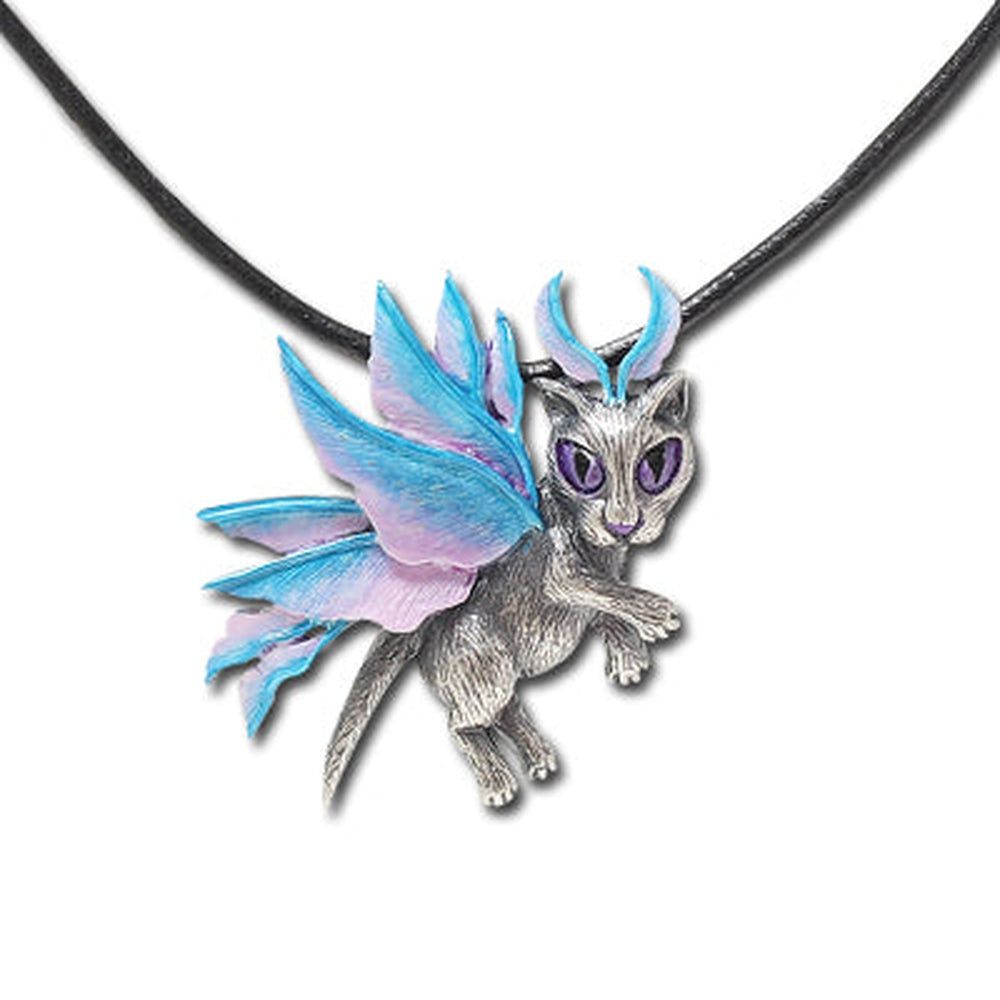 Winter Snowflake Fairy Cat Necklace, SKU PG-J248, UPC 700317076353