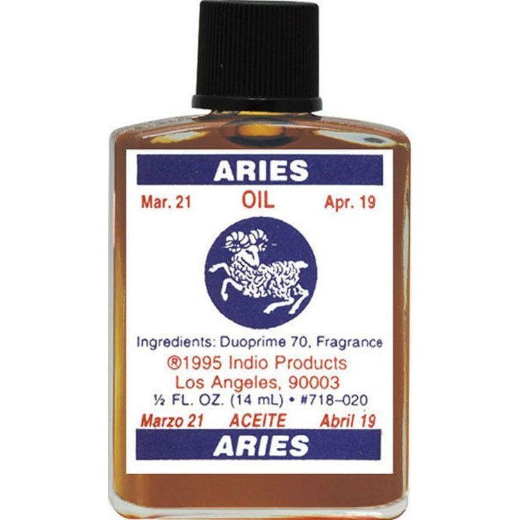 1/2 oz Indio Zodiac Oil - Aries, SKU WP-718-020, UPC 700317055952