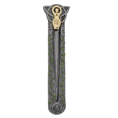 9.75&quot; Spiral Goddess Incense Holder Burner, SKU PG-15254, UPC 700317118541