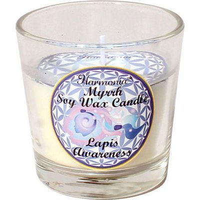 Harmonia Soy Gem Votive Candle - Awareness Lapis, SKU KH-39311-D6, UPC 700317121343