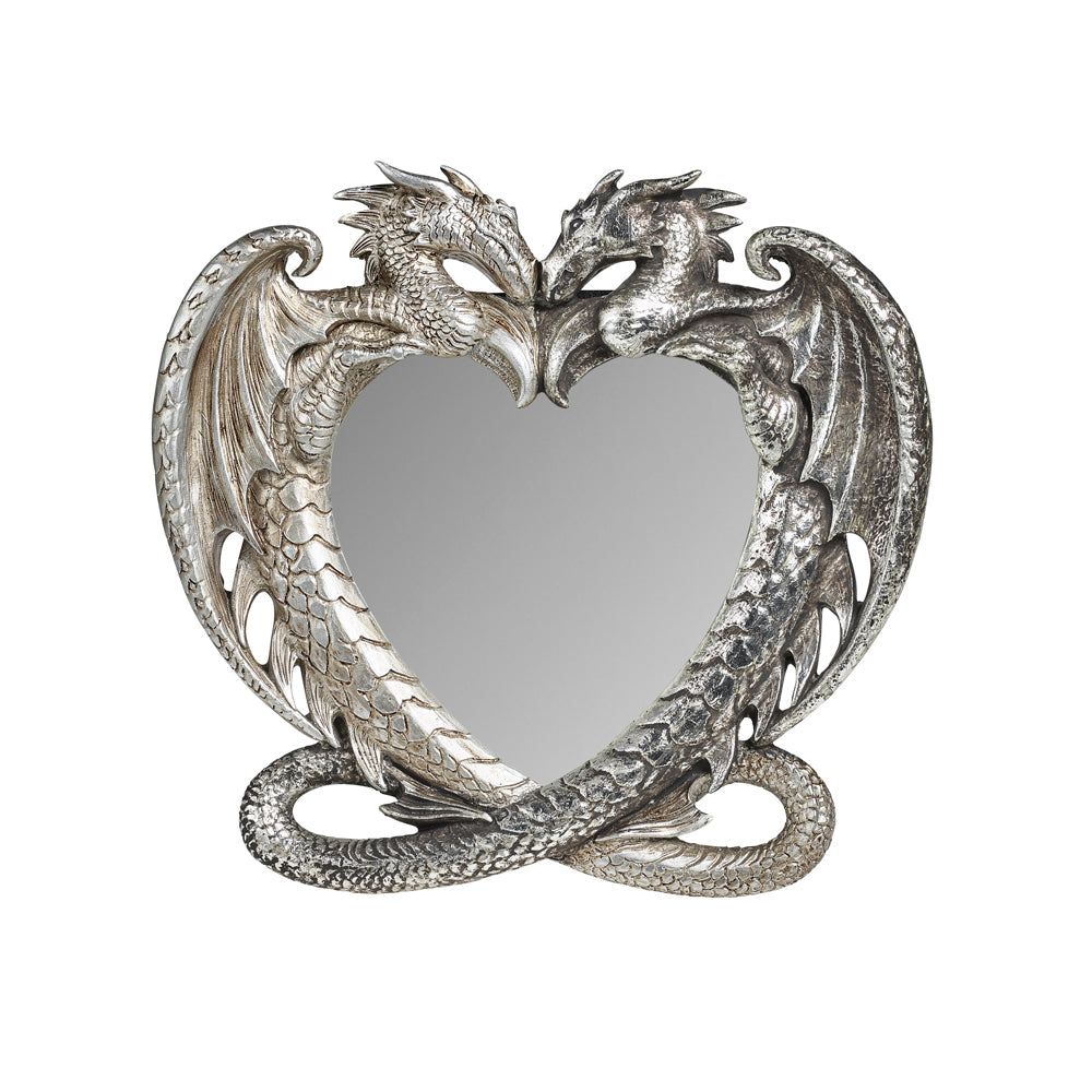 6&quot; Coeur Savage Dragon Heart Mirror, SKU AL-V84, UPC 700317063988