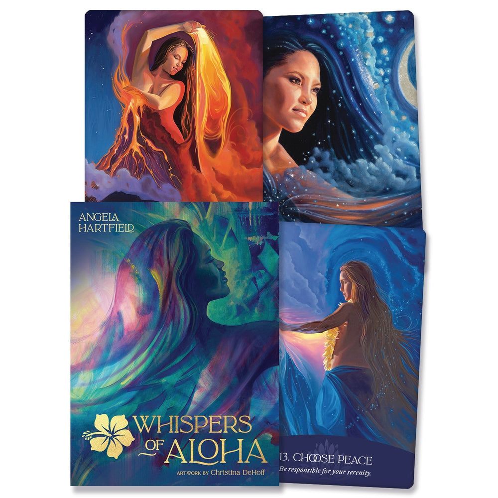 Whispers of Aloha Oracle Deck by Angela Hartfield, Christina De Hoff, SKU LW1966, UPC 700317109419