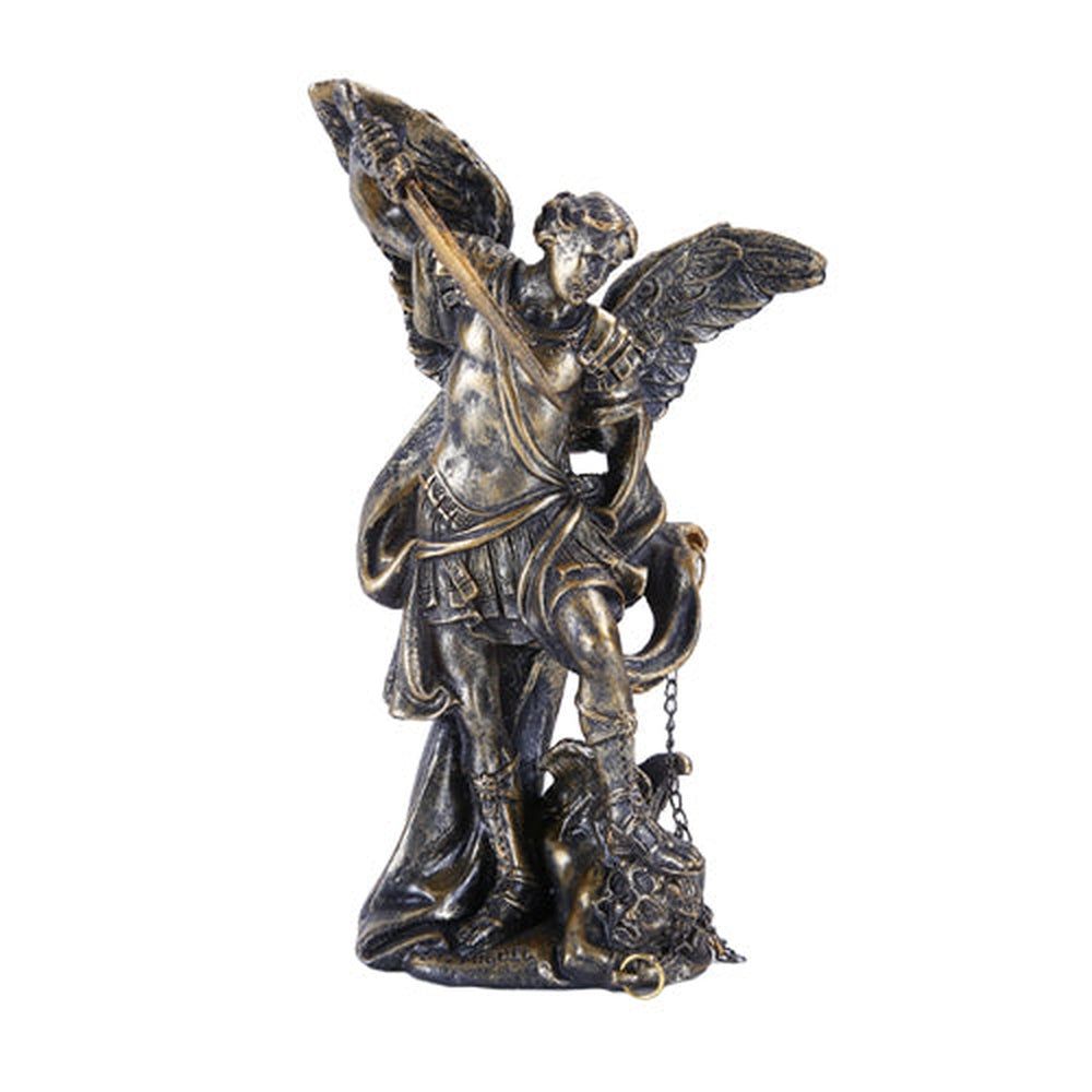 4.75&quot; Archangel Statue - Michael (Bronze), SKU PG-11193, UPC 700317109839
