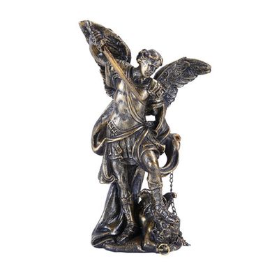 4.75&quot; Archangel Statue - Michael (Bronze), SKU PG-11193, UPC 700317109839