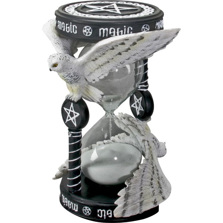 7&quot; Magical Owl Pentagram Sandtimer, SKU PG-13418, UPC