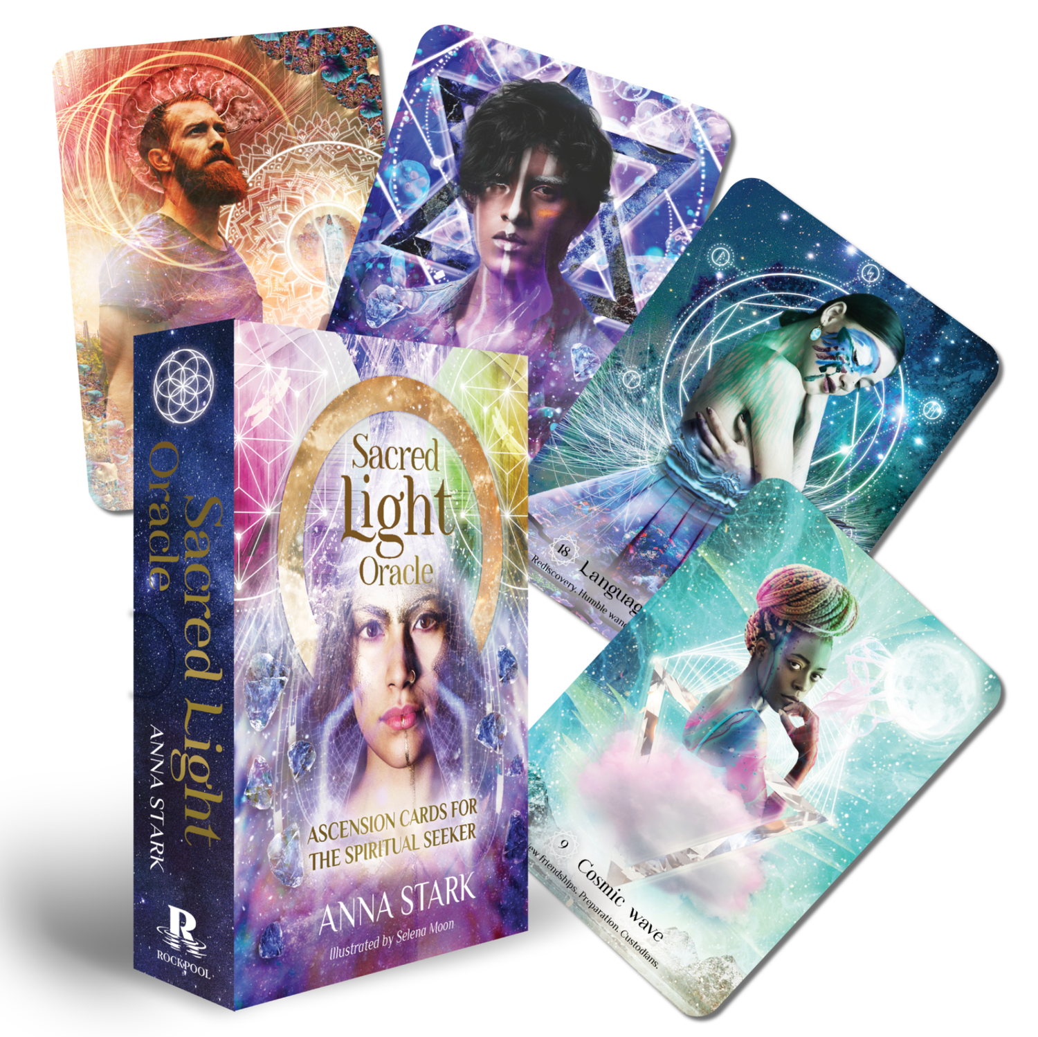 Sacred Light Oracle by Anna Stark, Selena Moon, SKU RP-166, UPC 6016013039092