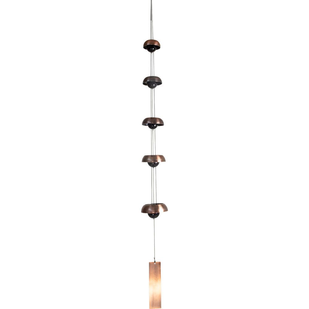 37&quot; Metal Wind Chime - Feng Shui Five Tier Temple Bell, SKU KH-30275, UPC 700317245766