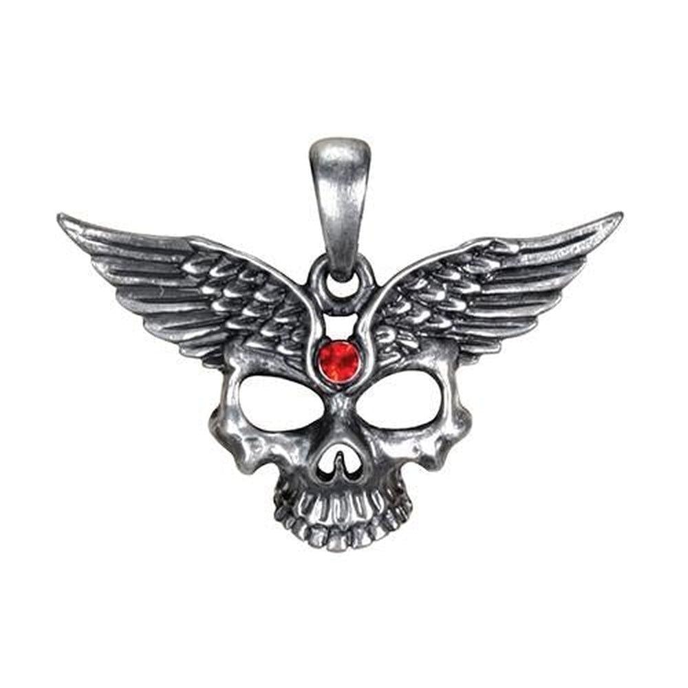 Winged Skull Pendant, SKU PG-Y2965, UPC 6016014169187