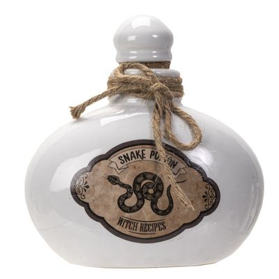 5.7&quot; Ceramic Bottle - Snake Poison, SKU PG-15091, UPC 700317075448