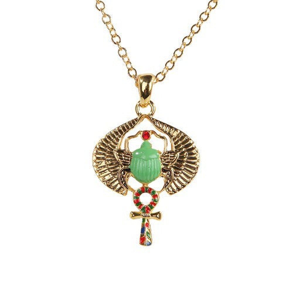 Egyptian Scarab Necklace, SKU PG-10032, UPC 6016006844894