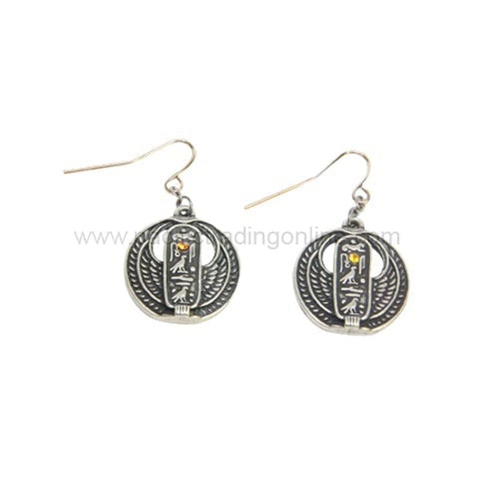Egyptian Cartouche Earrings, SKU PG-J379, UPC 6016001553593