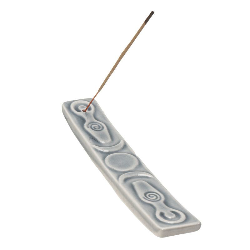 8&quot; Ceramic Stick Incense Holder - Triple Moon Goddess, SKU PG-15175, UPC