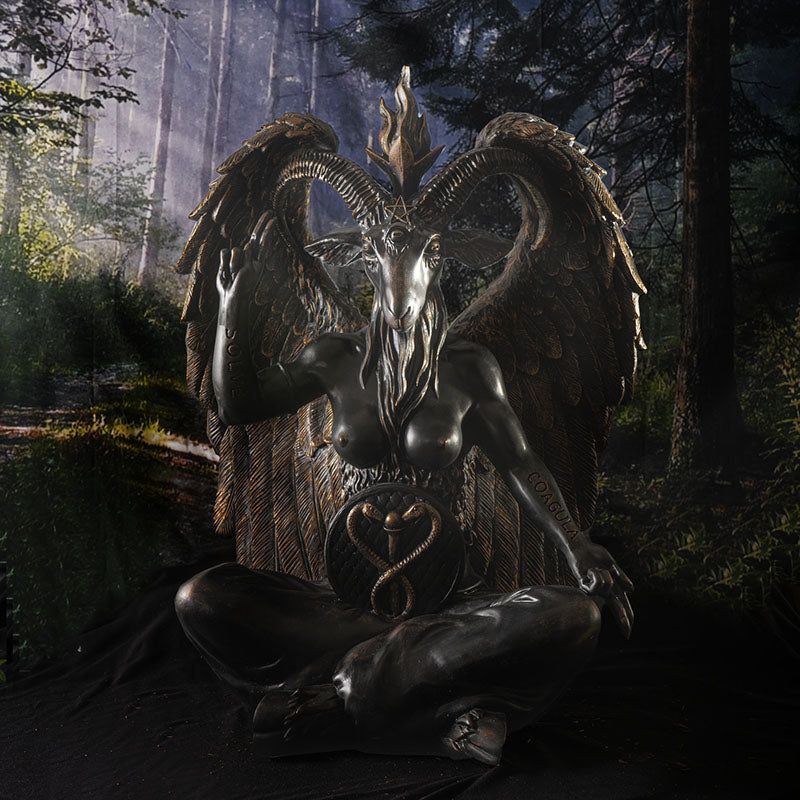 24&quot; Baphomet Sitting Statue, SKU PG-15197, UPC 700317124276