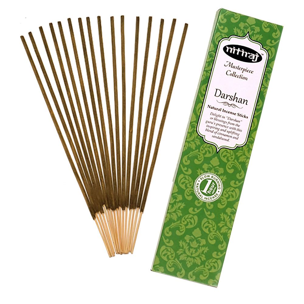 Nitiraj Masterpiece Incense 25 gram - Darshan (Pack of 6), SKU KH-72926, UPC 700317121633