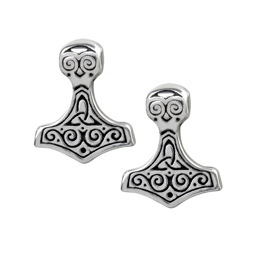 Thor Hammer Ear Studs, SKU AL-E384, UPC 700317061625