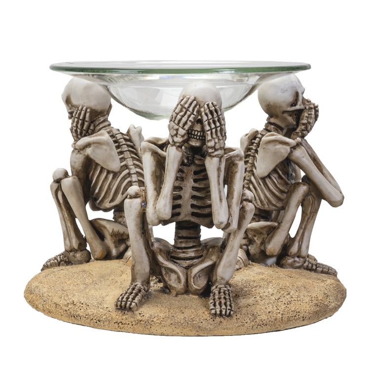 5&quot; Skeleton Glass Oil Burner, SKU PG-14611, UPC 700317051732