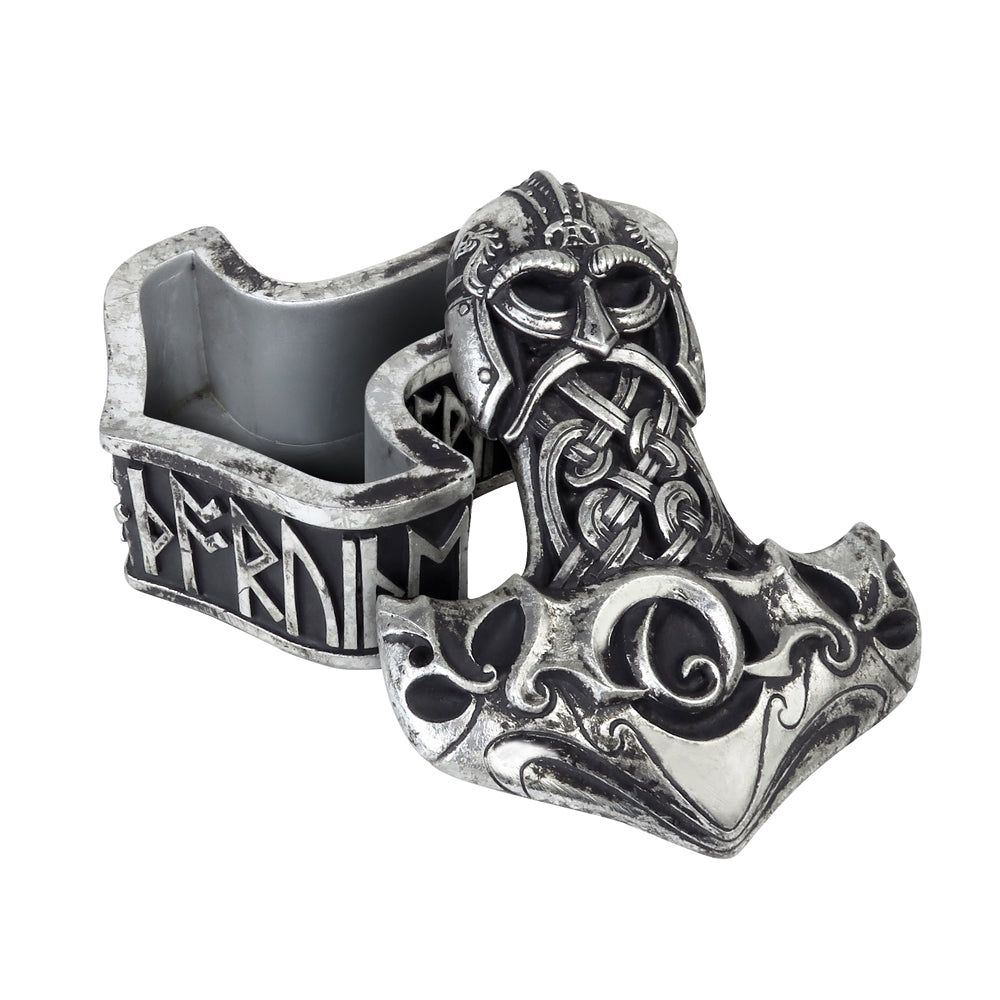 4&quot; Thor&#39;s Hammer Trinket Box, SKU AL-V79, UPC 700317064121