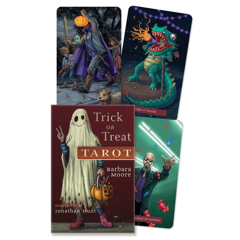 Trick or Treat Tarot by Barbara Moore, Jonathan Hunt, SKU LW1914, UPC 700317060901
