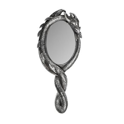 8.5&quot; Dragon&#39;s Hand Mirror, SKU AL-V81, UPC 700317063971