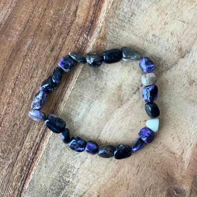 Tumbled Stones Bracelet - Charoite, SKU 30438381, UPC 700317026310