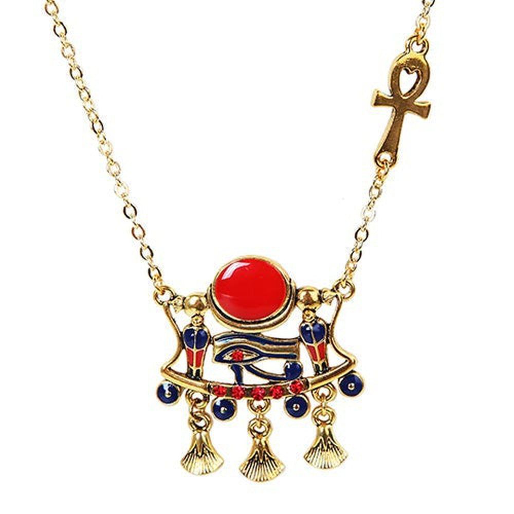 Egyptian Lotus Necklace, SKU PG-10614, UPC 6016008729755