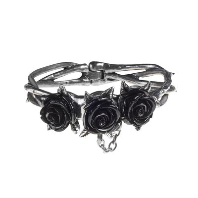 Wild Black Rose Bracelet, SKU AL-A125M/L, UPC 700317061007