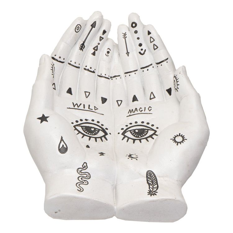 8.5&quot; Palmistry Hands Bowl, SKU PG-14380, UPC 700317109204