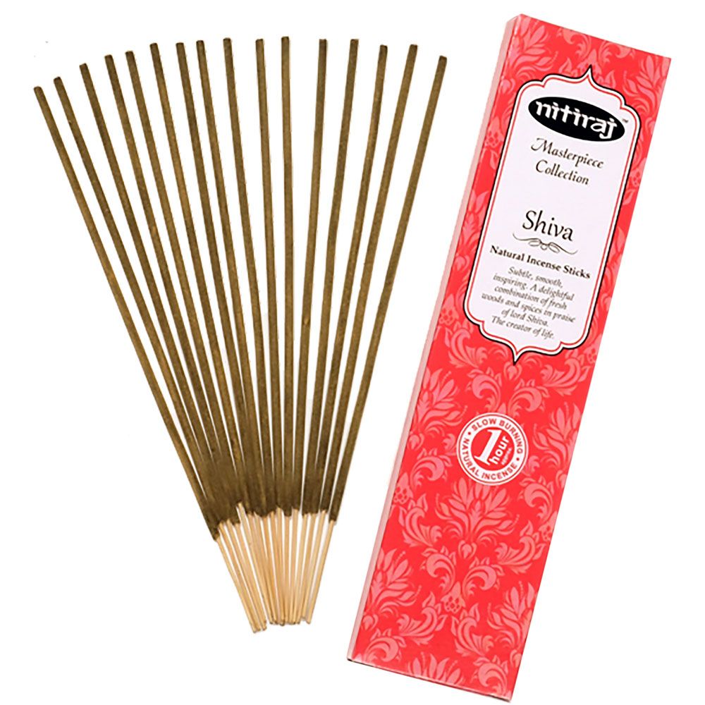 Nitiraj Masterpiece Incense 25 gram - Shiva (Pack of 6), SKU KH-72935, UPC 700317121664