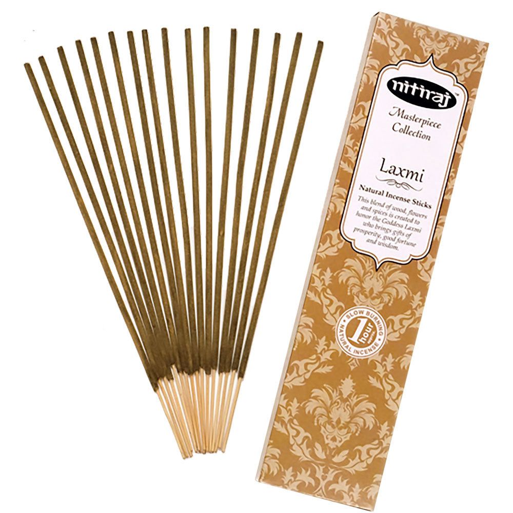 Nitiraj Masterpiece Incense 25 gram - Laxmi (Pack of 6), SKU KH-72930, UPC 700317121718