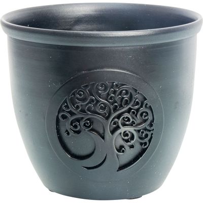 3.5&quot; Cast Iron Smudge Pot - Tree of Life, SKU KH-44013, UPC 700317068747