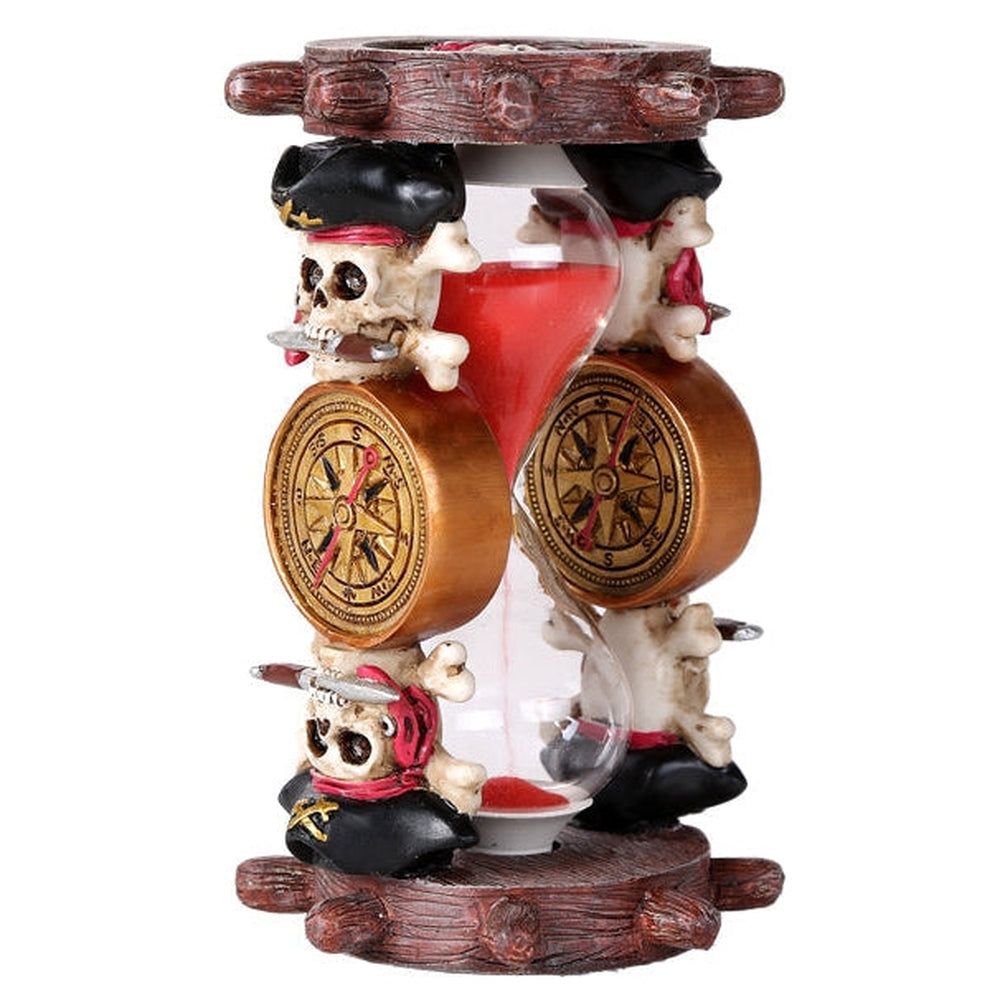 5&quot; Pirates Skull Sandtimer Statue, SKU PG-11817, UPC 700317071877