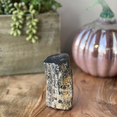 4&quot; Black Tourmaline Polished Free Shape, SKU 30123022-1, UPC 6016020545579