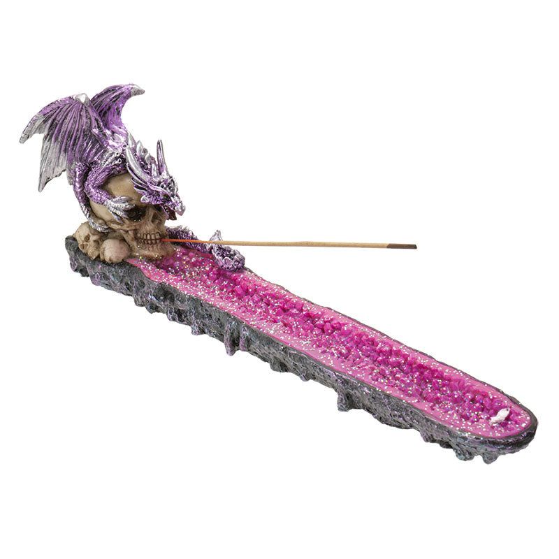 11.5&quot; Dragon Geode Stick Incense Burner, SKU PG-15112, UPC 700317077541