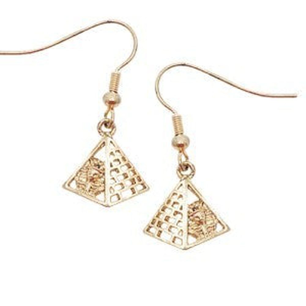 King Tut With Pyramid Earrings, SKU PG-J181, UPC 6016007663616