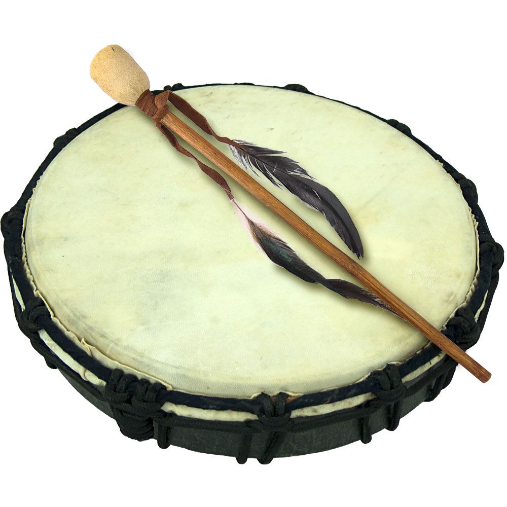 10&quot; Ceremonial Drum, SKU KH-26323, UPC 700317117537