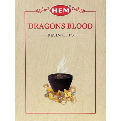 Hem Resin Cups - Dragons Blood (Pack of 10), SKU KH-73367, UPC 700317124993