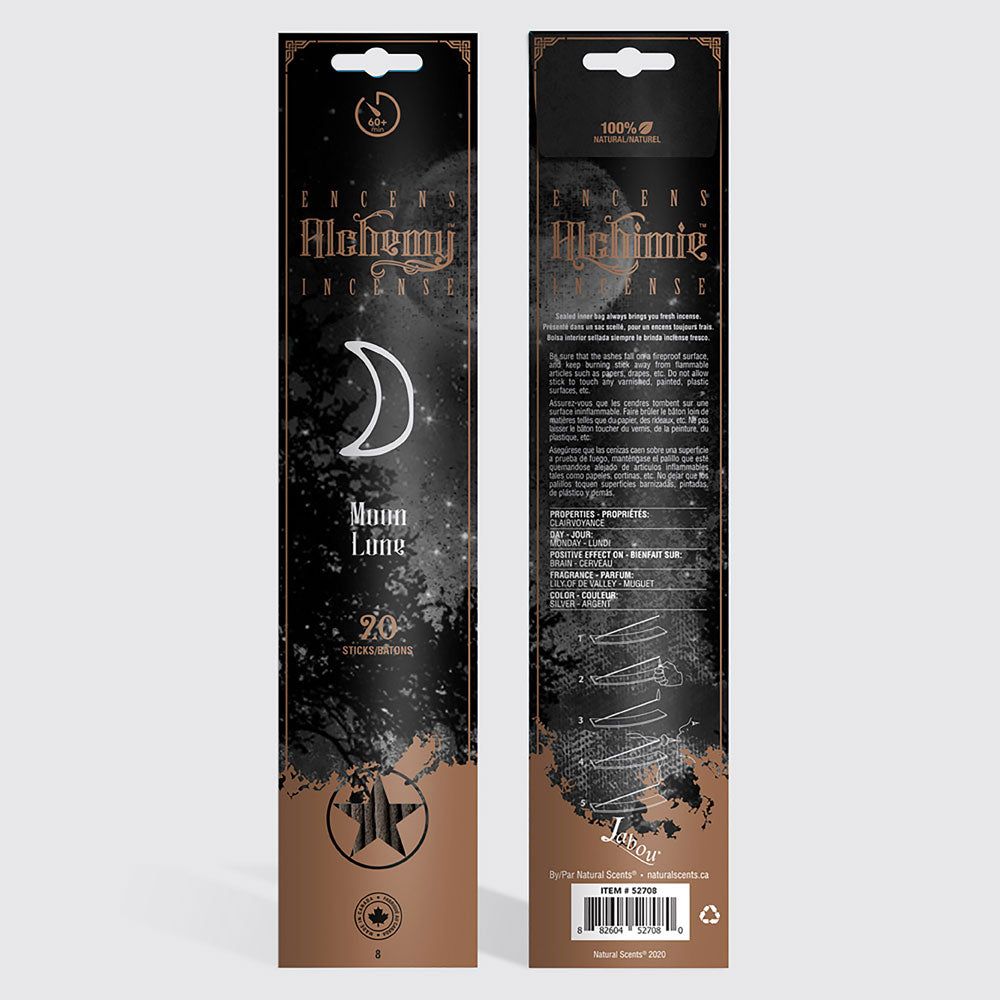 Alchemy Incense 20 Sticks - Moon, SKU KH-72533, UPC 700317121435