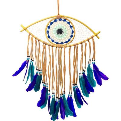 29&quot; Dream Catcher - Woven Evil Eye, SKU KH-30225, UPC 6016230492410