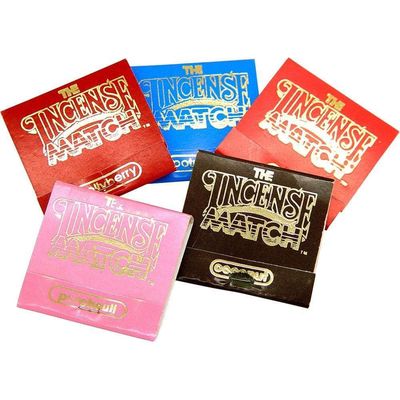 Incense Matches (Assorted Box of 50), SKU KH-73400, UPC 6016210560511