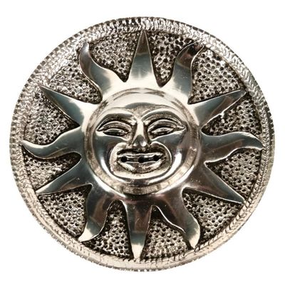 4&quot; Aluminum Sun Incense Burner, SKU IB14, UPC 6016008625613
