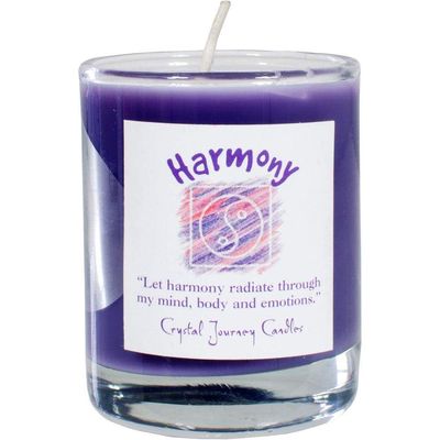 Reiki Charged Soy Herbal Filled Votive Candle - Harmony, SKU KH-39220, UPC 6016220584514