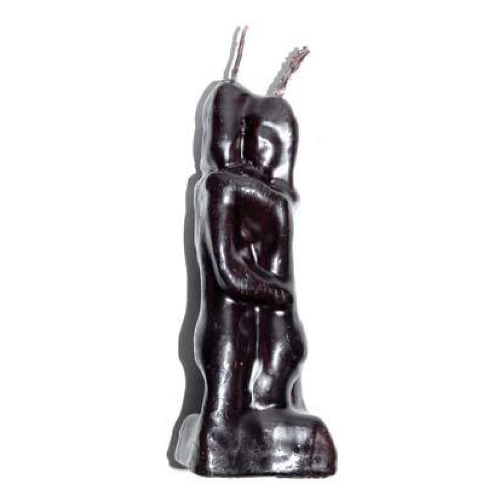 5.75&quot; Adam &amp; Eve Lovers Candle - Black, SKU RM-11986, UPC 6016200505515